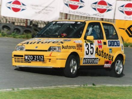 Jacek Sikora i Marek Kaczmarek - Fiat Cinquecento Sporting.